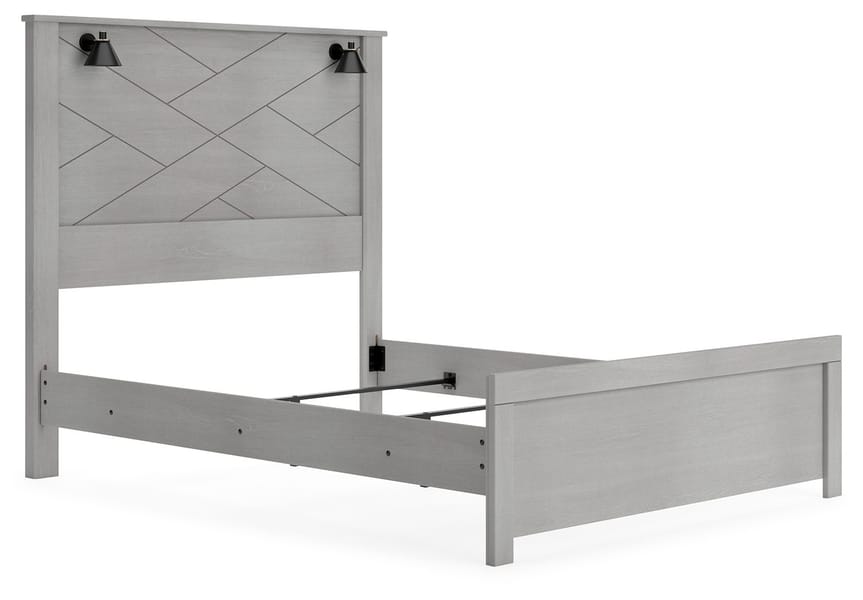 Ashley Bedroom Queen Panel Bed With Sconce Lights B1192-57-54-98