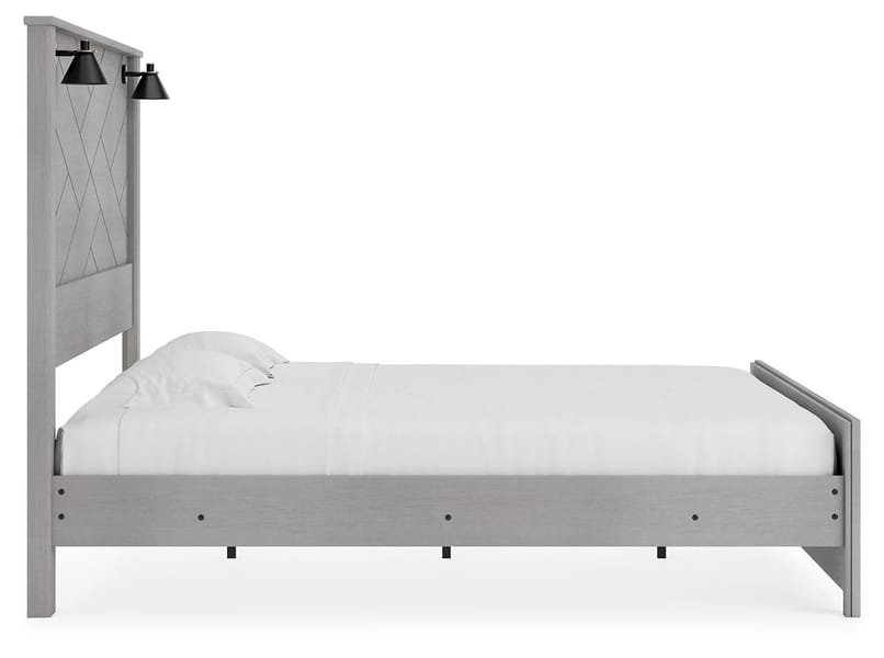 Ashley Bedroom King Panel Bed With Sconce Lights B1192-58-56-99