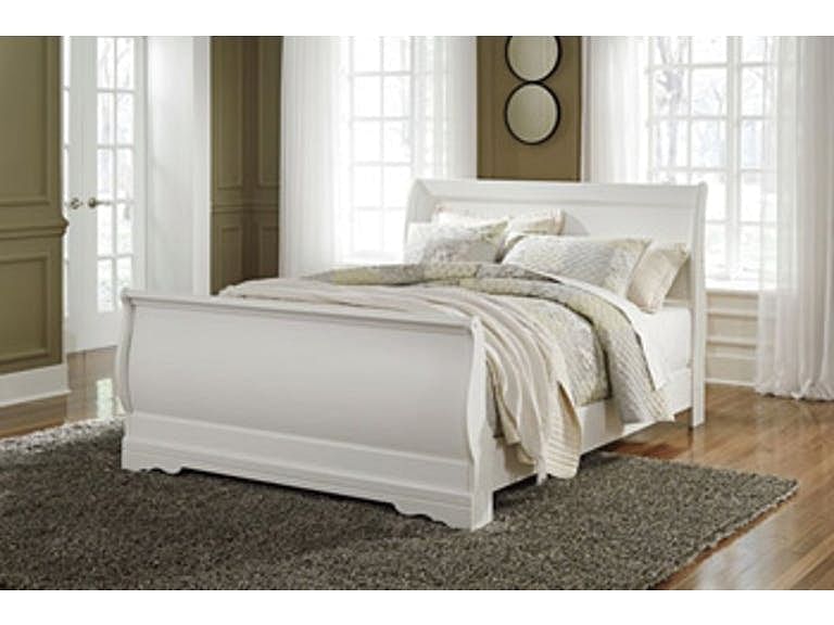 Bedroom Sleigh Beds Ashley Bedroom Queen Sleigh Bed B129-77-74-98 At ...