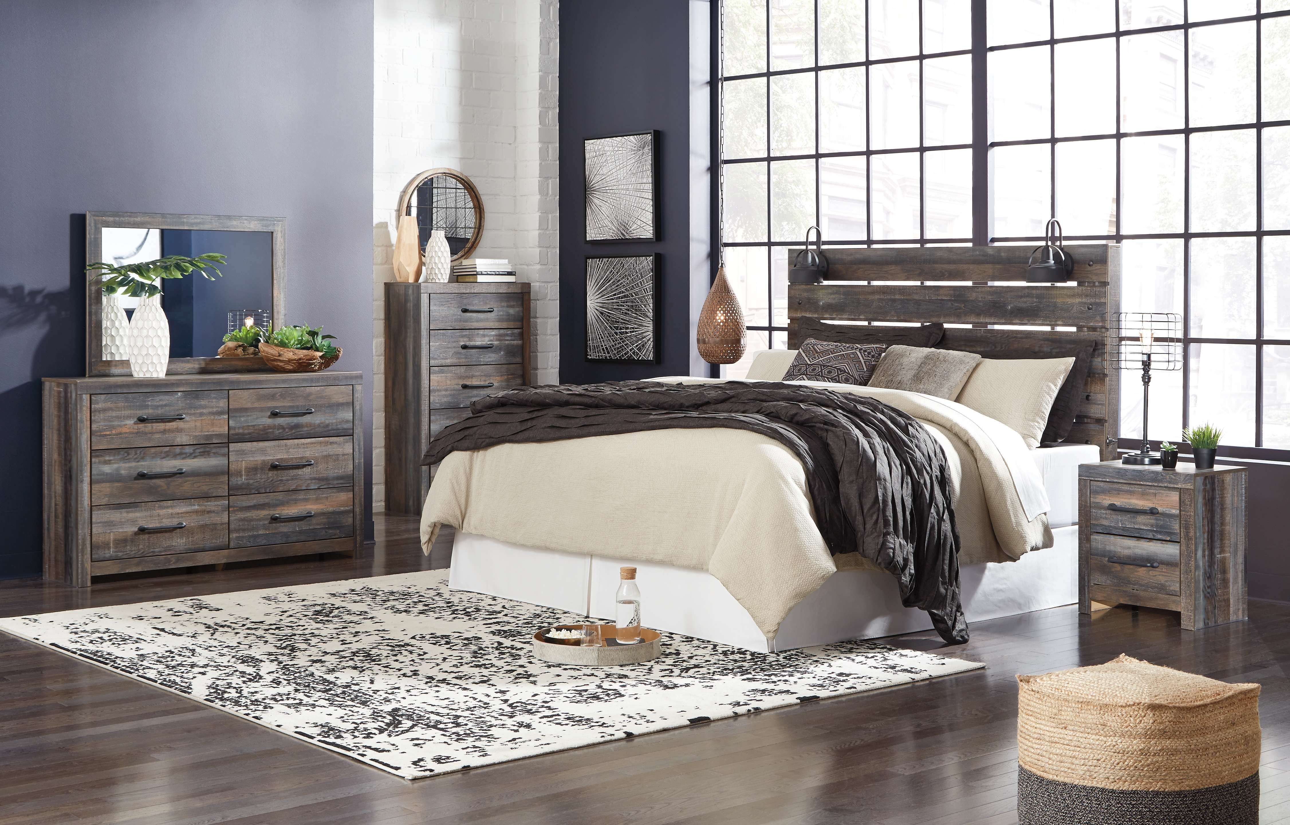 Ashley Bedroom 6 Piece King Panel Headboard Set B211-31-36-46-58-92-B100-66