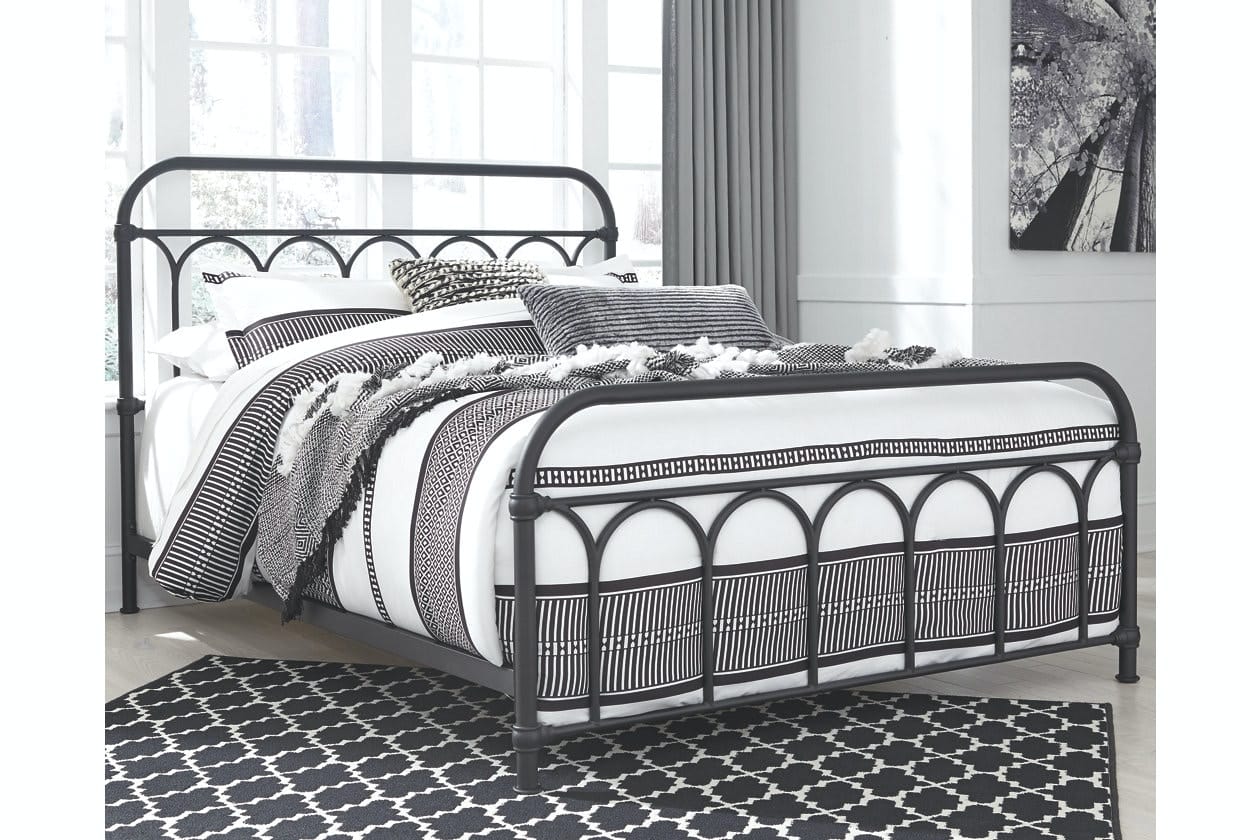 Ashley Bedroom Nashburg Queen Metal Bed B280-681