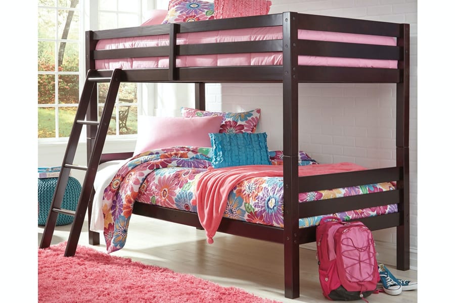 Ashley Youth Halanton Twin over Twin Bunk Bed with Ladder B328-59