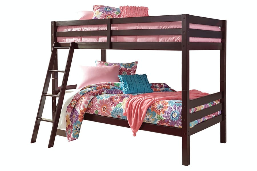 Ashley Youth Halanton Twin over Twin Bunk Bed with Ladder B328-59