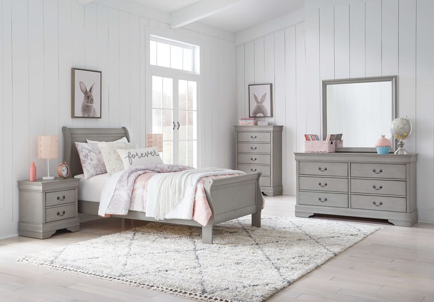 Ashley Bedroom 5 Piece Twin Sleigh Bed Set B394-31-36-46-53-83