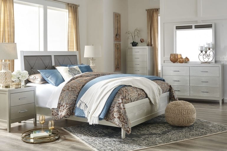 Ashley Olivet 7 Piece King Bed Set - Portland, OR | Key Home Furnishings