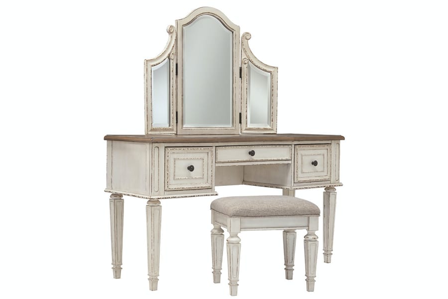 Ashley Youth Realyn Vanity and Mirror with Stool B743-22