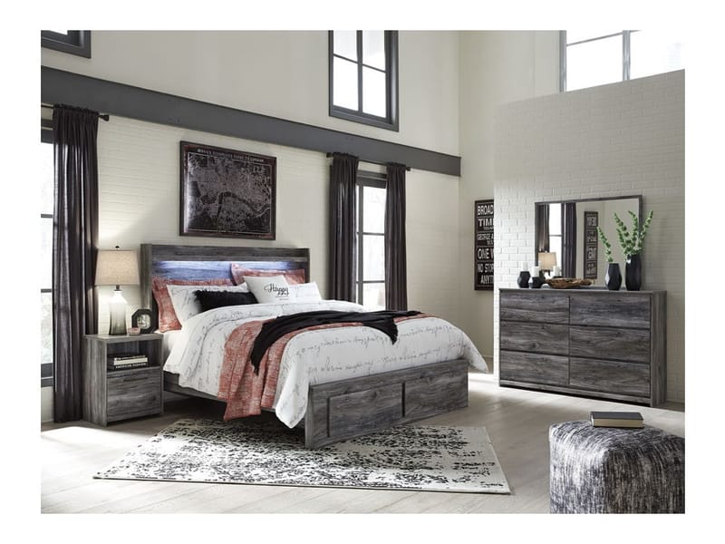 Ashley Bedroom 5 Piece King Panel Storage Bedroom Set B221-46-58-56S-95-B100-14