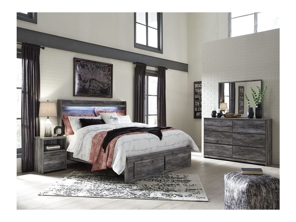 Ashley Bedroom 5 Piece King Panel Storage Bedroom Set B221-46-58-56S-95-B100-14