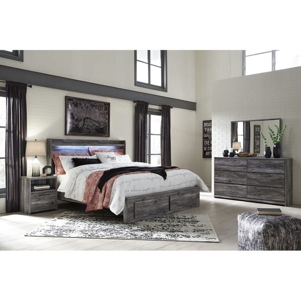 Ashley Bedroom 5 Piece King Panel Storage Bedroom Set B221-46-58-56S-95-B100-14