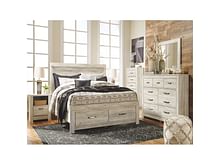 Ashley Bedroom 9 Piece King Panel Storage Bed Set B331-31-36-46-58-56S-95-91-2-B100-14