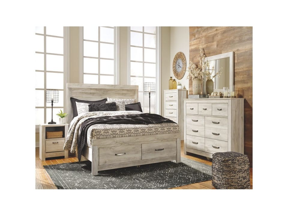 Ashley Bedroom 8 Piece King Panel Storage Bed Set B331-31-36-58-56S-95-91-2-B100-14
