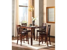 Ashley Dining Room Bennox Counter Height Dining Table and Bar Stools (Set of 5) D384-223