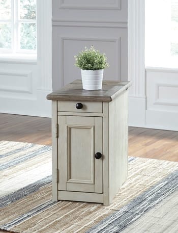 Ashley Living Room Bolanburg Chairside End Table with USB Ports and Outlets T637-7