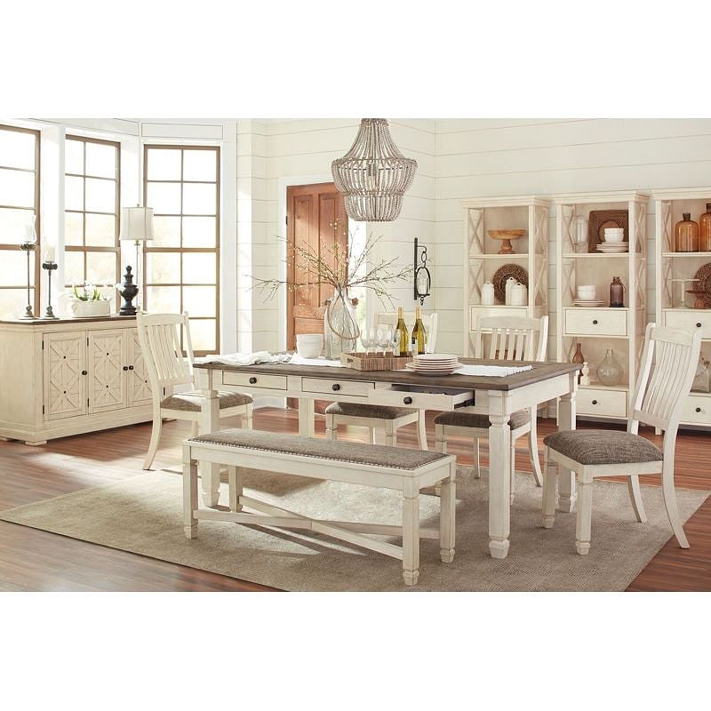 Sommerford dining table and 4 chairs and bench set hot sale