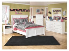 Ashley Bedroom Dresser and Mirror and Chest and Full Panel Bed Set B139-31-36-46-87-84-86