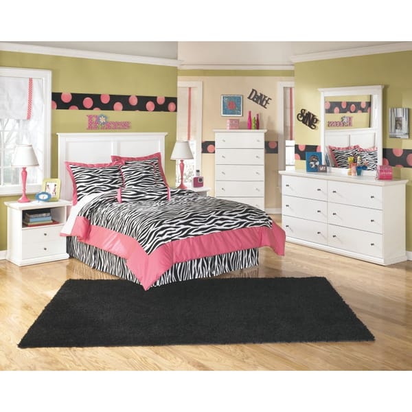 Ashley Bedroom Dresser and Mirror and Chest and Full Panel Bed Set B139-31-36-46-87-84-86
