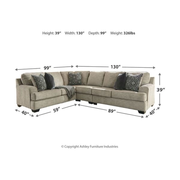 Ashley Living Room Sectional 56103-48-46-56-11