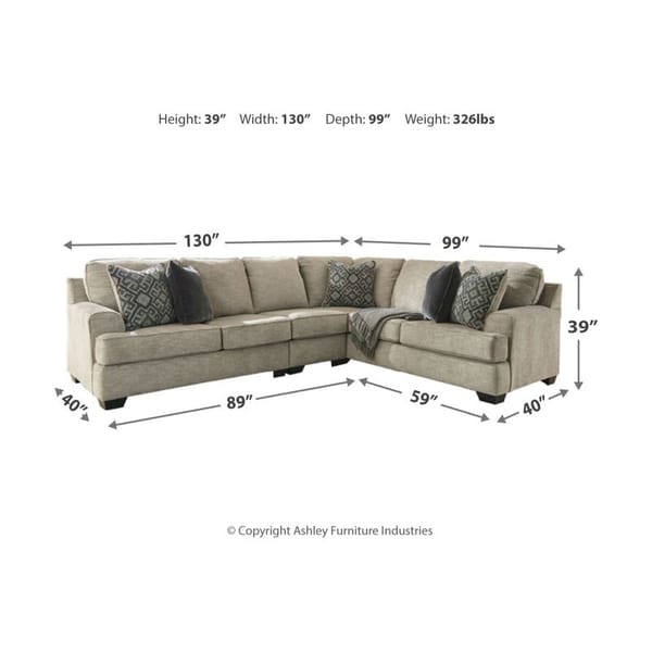 Ashley Living Room Sectional 56103-55-46-49