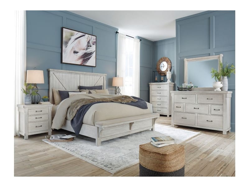 Ashley Bedroom 5 Piece King Panel Bed Set B740-31-36-158-156-97