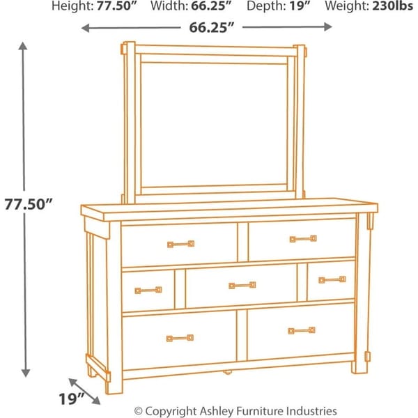 Ashley Bedroom 5 Piece King Panel Bed Set B740-31-36-158-156-97
