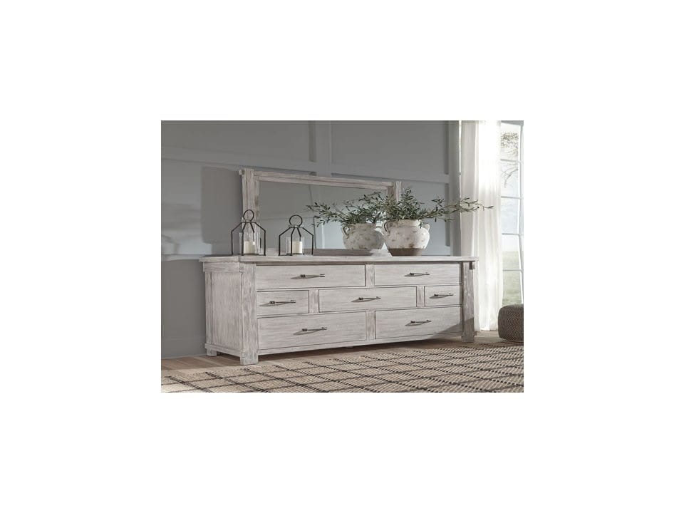 Ashley Bedroom Dresser and Mirror B740-31-36