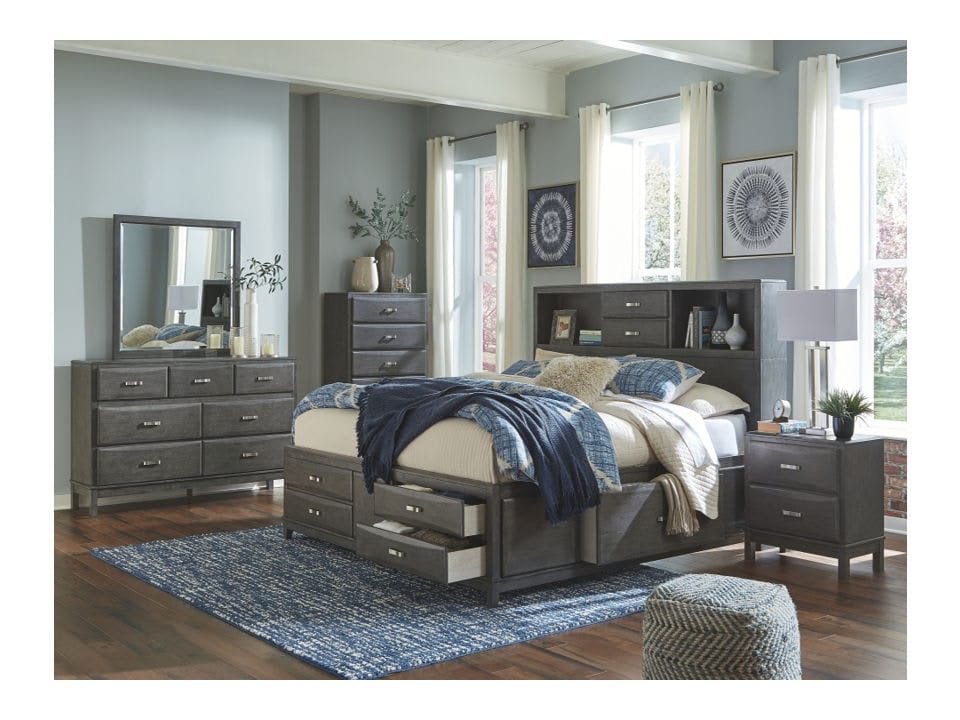 Ashley Bedroom 6 Piece Queen Storage Bed Set B476-31-36-46-65-64-98