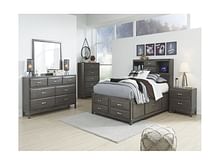 Ashley Bedroom 5 Piece Full Storage Bed Set B476-31-36-77-74-88