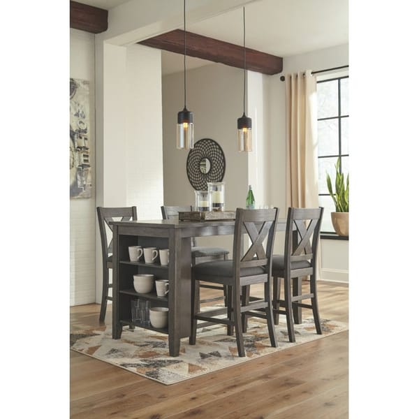 Ashley Dining Room 5 Piece Rectangular Counter Dining Set D388-13-124-4