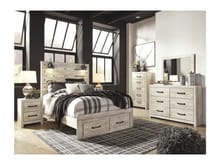 Ashley Bedroom 6 Piece Queen Panel Bed with Storage Set B192-31-36-46-57-54S-96