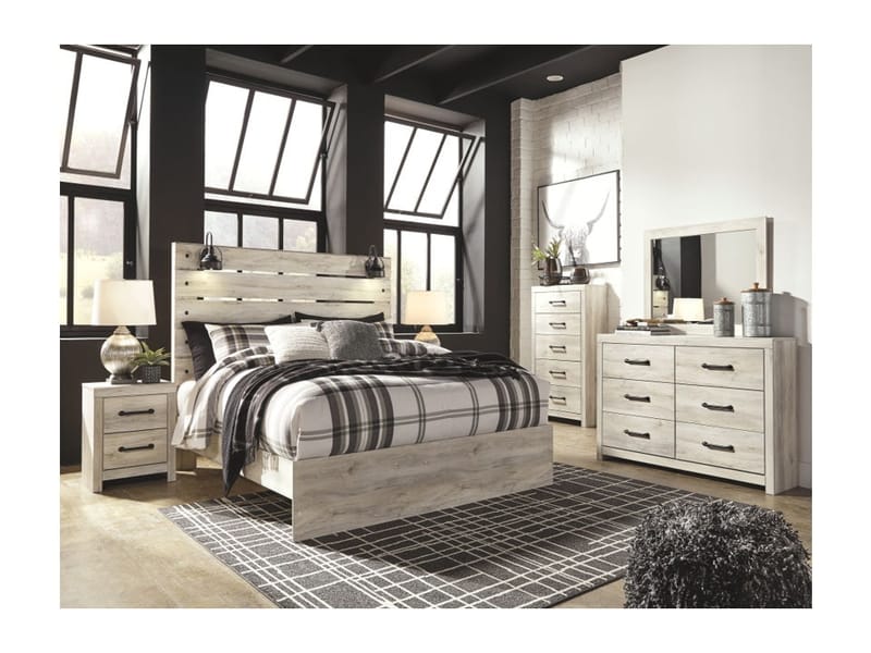 Ashley Bedroom 8 Piece King Panel Bed Set B192-31-36-46-58-56-97-92-2