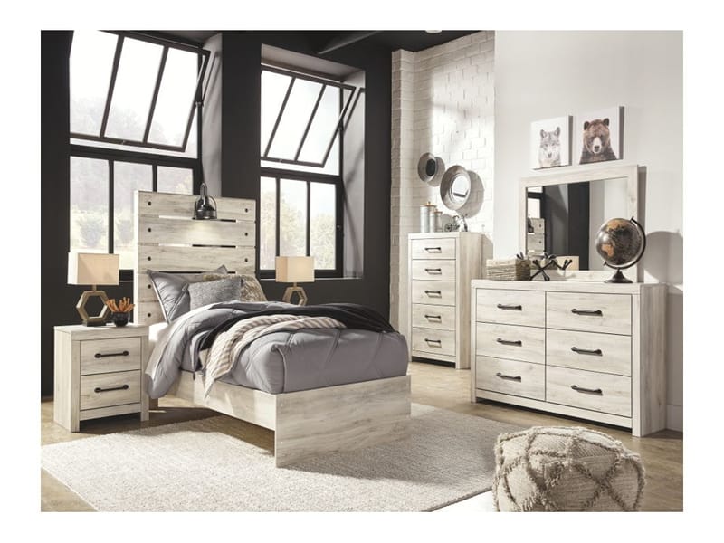 Ashley Bedroom 5 Piece Twin Panel Bed Set B192-31-36-53-52-83