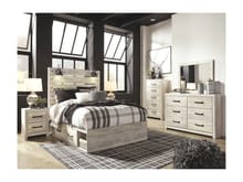 Ashley Bedroom 6 Piece Queen Panel Bed with Side Storage Set B192-31-36-57-54-160-B100-13