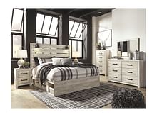 Ashley Bedroom 8 Piece King Panel Bed with Side Storage Set B192-31-36-58-56-160-92-2-B100-14