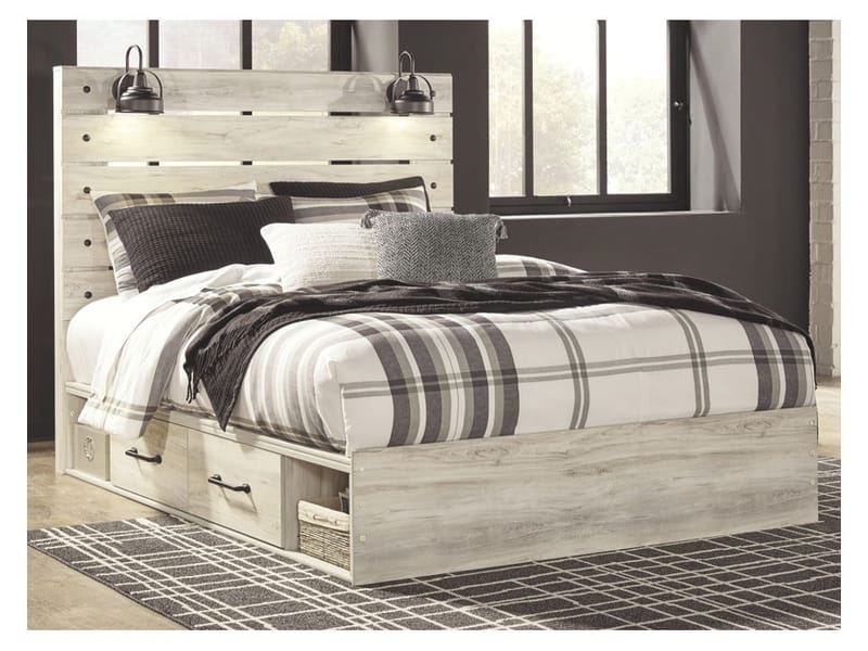 Ashley Bedroom Queen Panel Bed with 2 Storages B192-57-54-60-2-B100-13