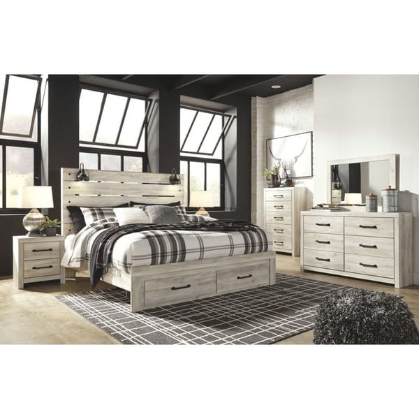 Ashley Bedroom King Panel Bed with Storage B192-58-56S-97