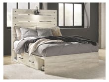 Ashley Bedroom Full Panel Bed with 2 Storages B192-87-84-50-2-B100-12
