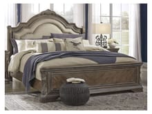 Ashley Bedroom King Upholstered Sleigh Bed B803-58-56-97