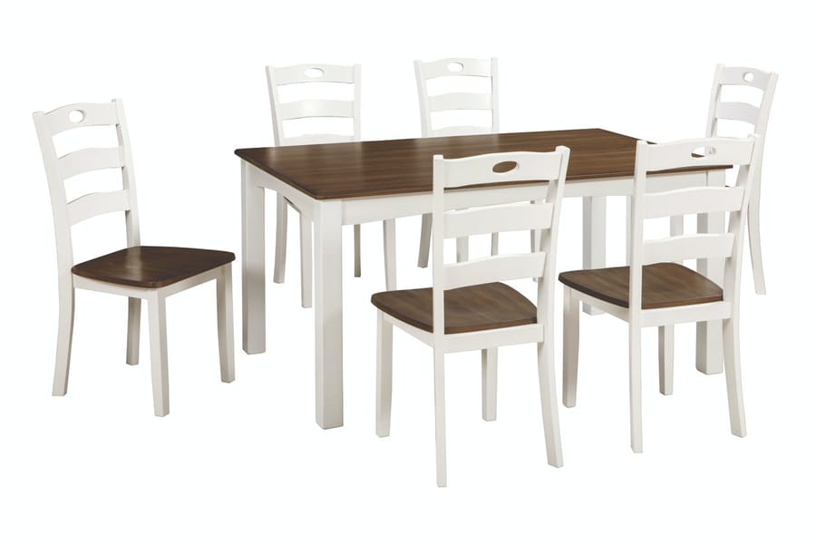 Ashley Dining Room Woodanville Dining Table and Chairs (Set of 7) D335-425
