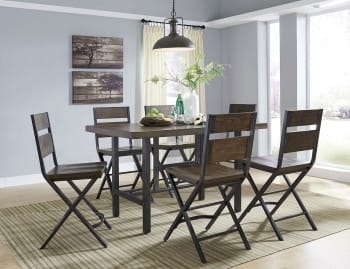 Ashley Kavara 7 Piece Rectangular Counter Dining Set - Portland, OR | Key Home Furnishings