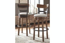 Ashley Bar and Game Room Tall UPH Swivel Barstool (QTY 2) D546-430