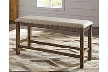 Ashley Dining Room Moriville Counter Height Dining Bench D631-09