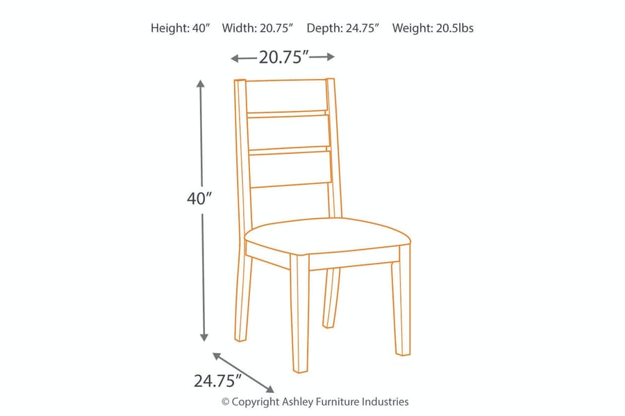 Ashley Dining Room Dining UPH Side Chair (QTY 2) D754-01