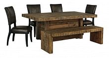 Ashley Sommerford 6 Piece Rectangular Dining Set - Portland, OR | Key Home Furnishings