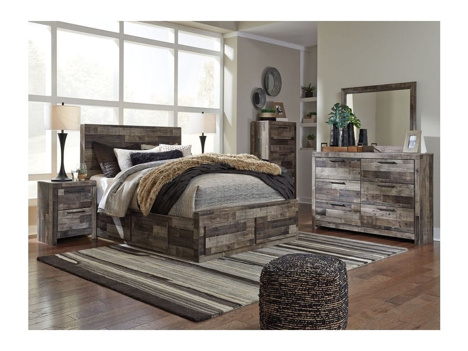 Ashley Bedroom 8 Piece Queen Panel Storage Bedroom Set B200-31-36-46-57-54S-60-2-B100-13
