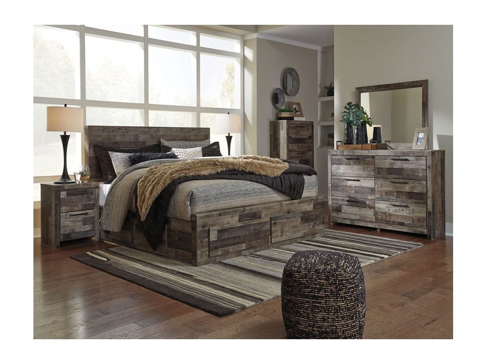 Ashley Bedroom 10 Piece King Panel Storage Bed Set B200-31-36-46-58-56S-60-2-92-2-B100-14