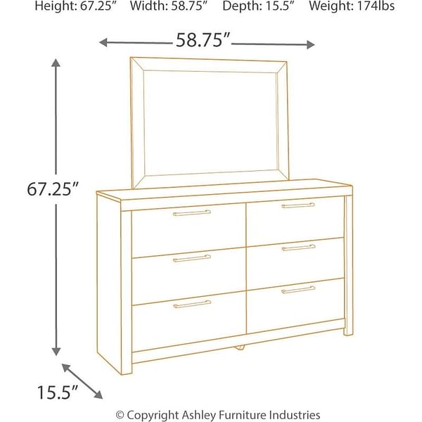 Ashley Bedroom 10 Piece Full Panel Bed with 2 Storages Set B200-31-36-46-87-84S-50-2-92-2-B100-12