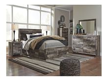 Ashley Bedroom 7 Piece Full Panel Bed with 2 Storages Set B200-31-36-87-84S-50-2-B100-12