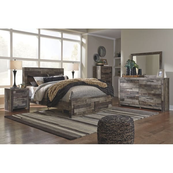 Ashley Bedroom Queen Storage Footboard Bed B200-57-54S-95-B100-13