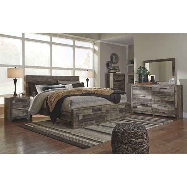 Ashley Bedroom King Storage Footboard Bed B200-58-56S-95-B100-14