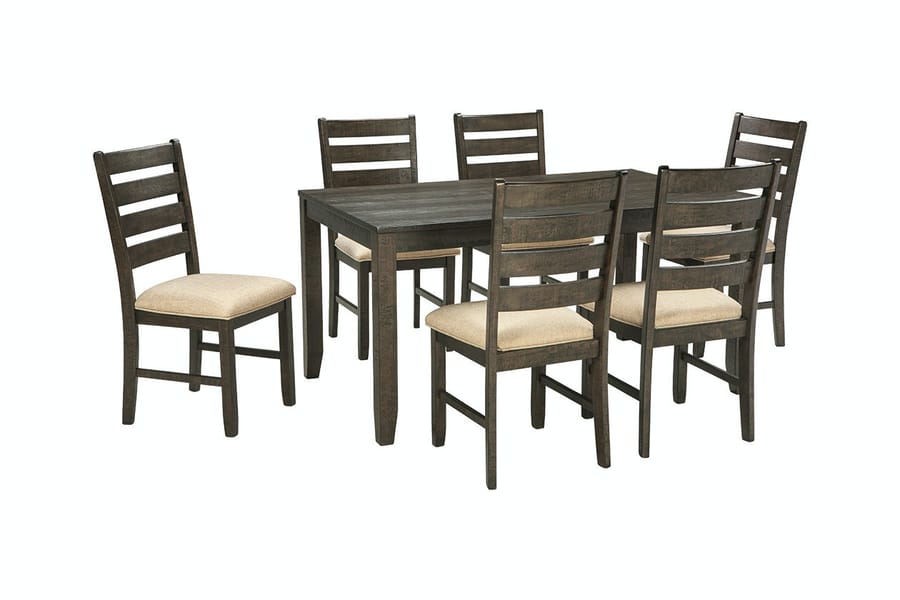 Ashley Dining Room Rokane Dining Table and Chairs (Set of 7) D397-425